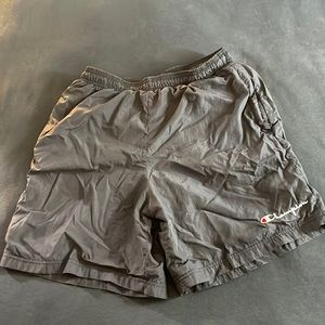 Champion Black Nylon Baggies with 7 Inch Inseam